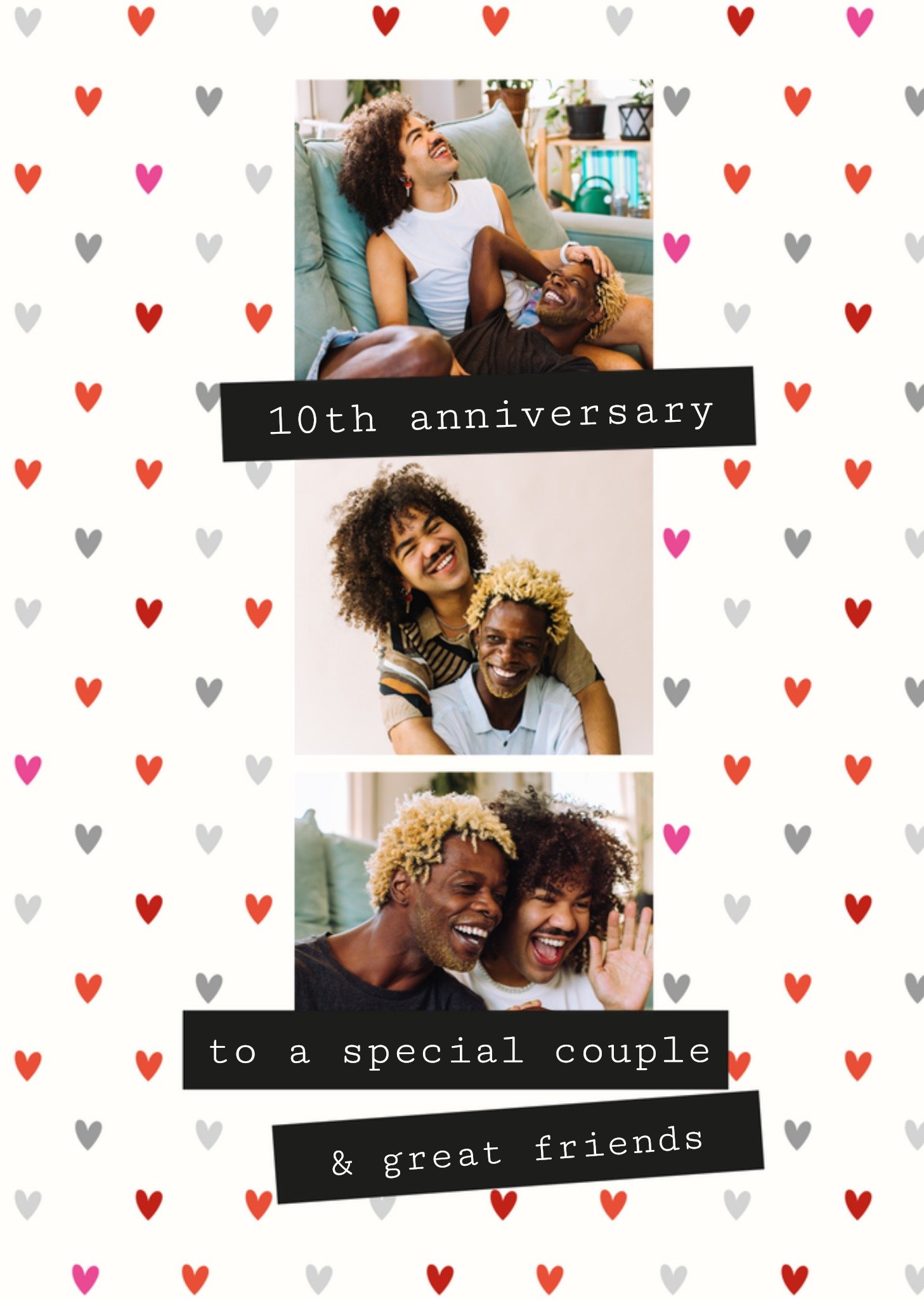 Moonpig Special Couple Photo Upload Anniversary Card