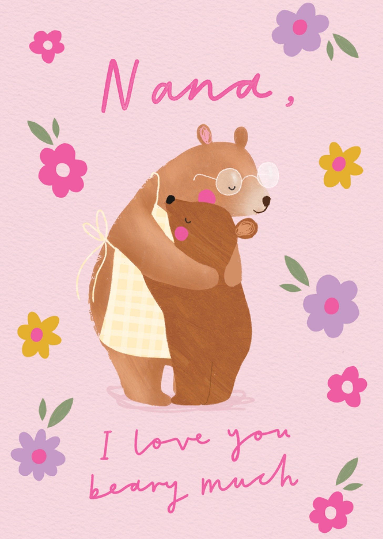 Moonpig Nana I Love You Beary Much Card