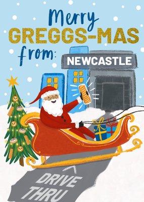Merry Greggs-Mas Christmas Card
