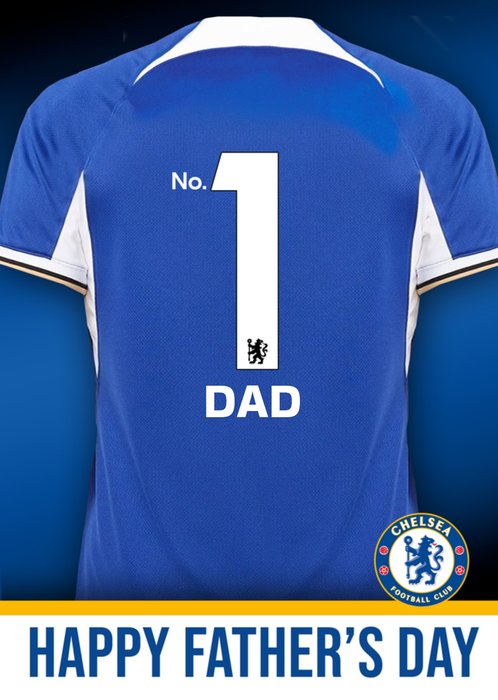 Chelsea Number 1 Dad Father's Day Card