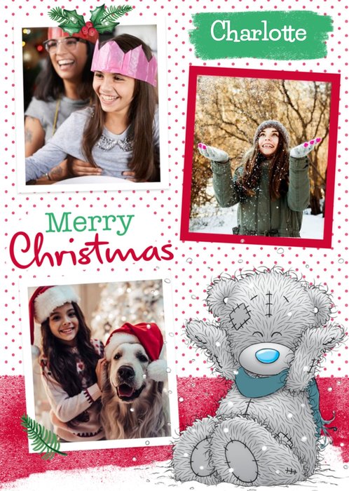 Me To You Tatty Teddy Christmas Photo Card