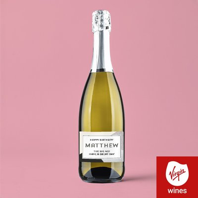 Personalised Happy Birthday Prosecco 75cl