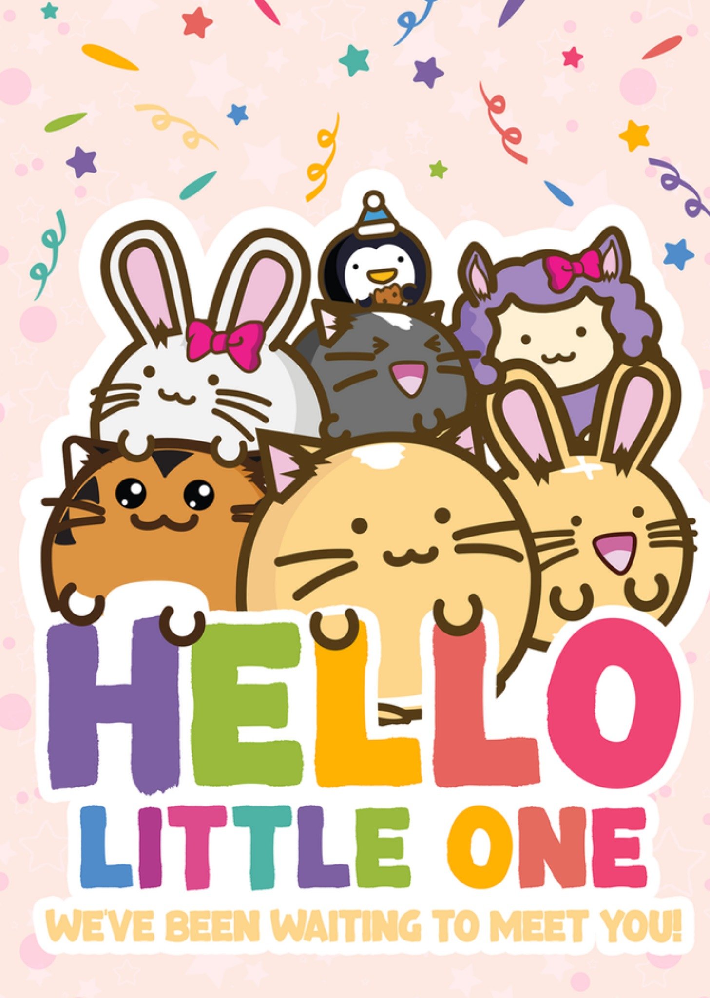 Moonpig Fuzzballs New Baby Card