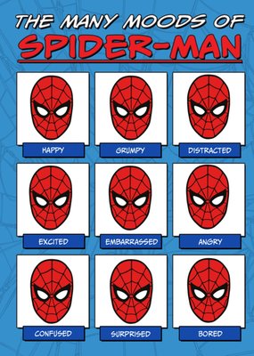 Marvel The Many Moods Of Spider-Man Card