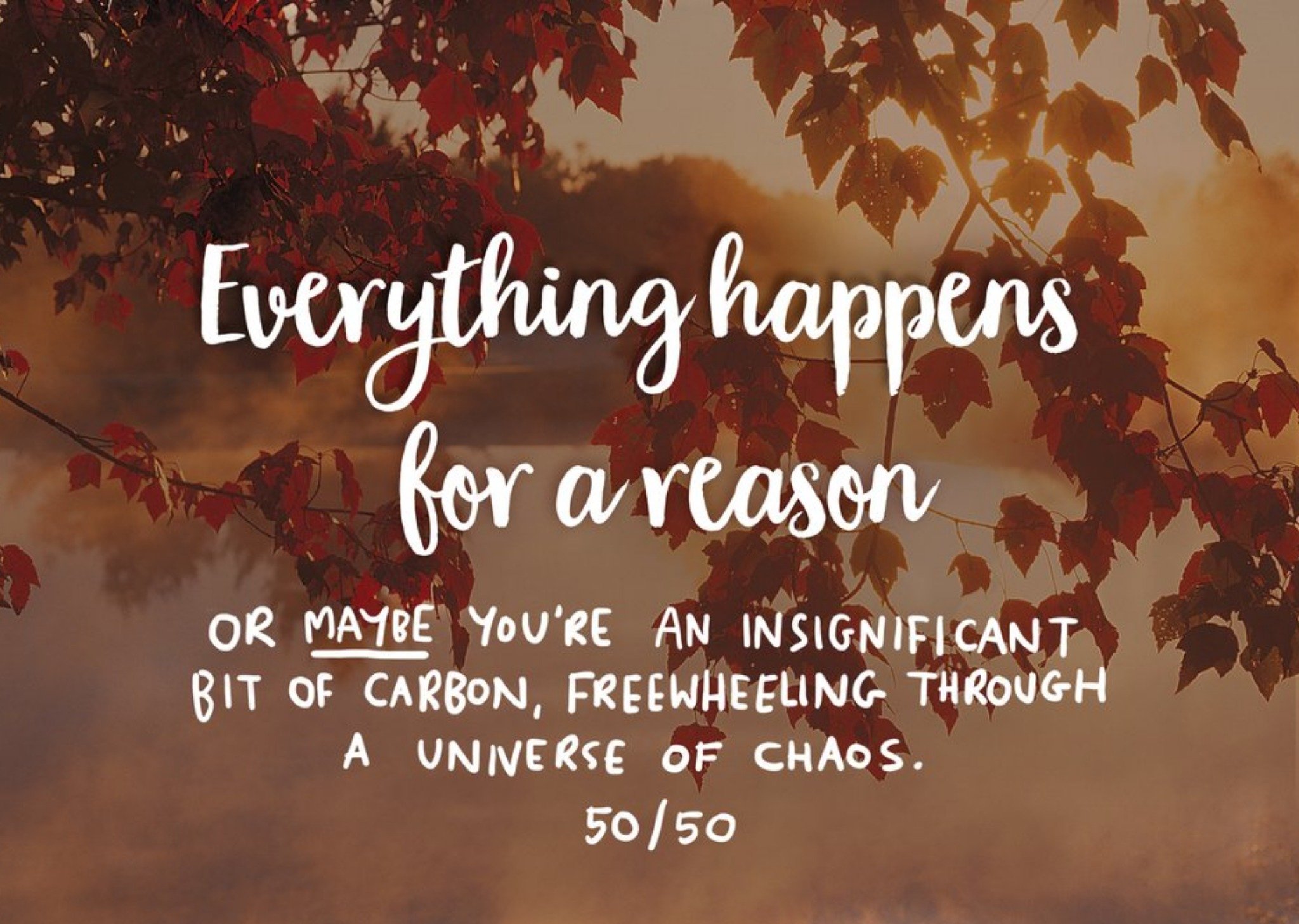 Moonpig Positively Cynical Everything Happens Card