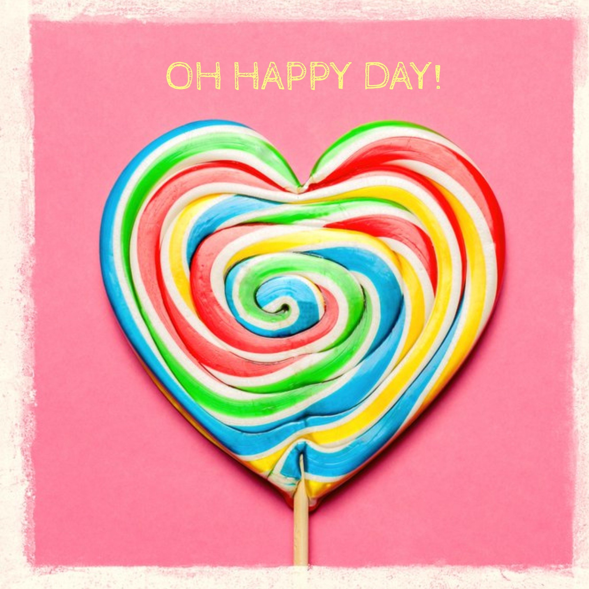 Moonpig Oh Happy Day Big Lollie Card
