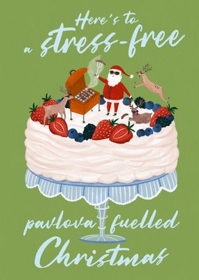 Black Dog Institute Charity Stress Free Pavlova Fuelled Christmas Card