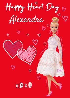 Barbie Happy Heart Day Valentine's Day Card