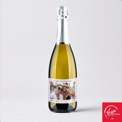 Virgin Wines Personalised Happy Anniversary Prosecco 75cl
