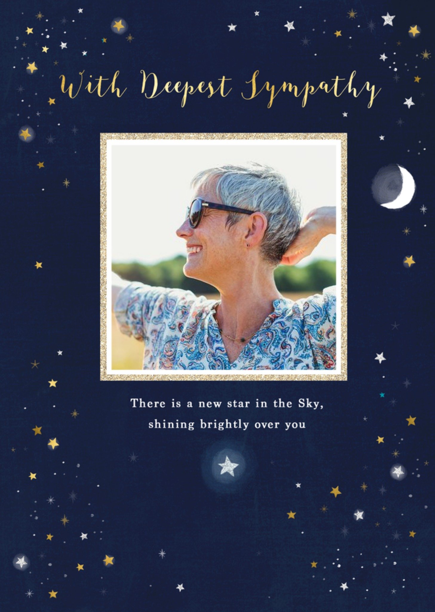 Moonpig New Star In The Sky Photo Uplaod Card