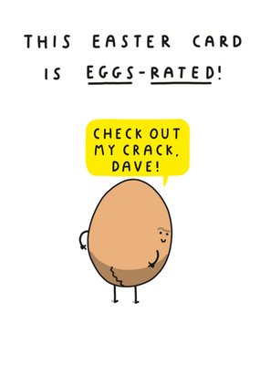 Eggs Rated Easter Card