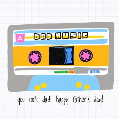 Dad Mixtape Father's Day Card