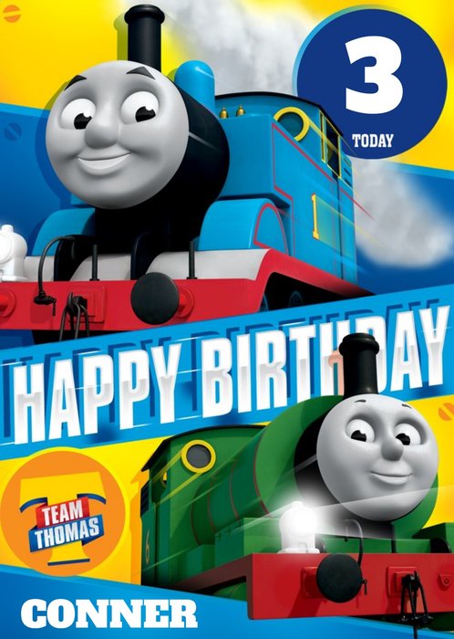 Thomas The Tank Engine 3rd Birthday Card