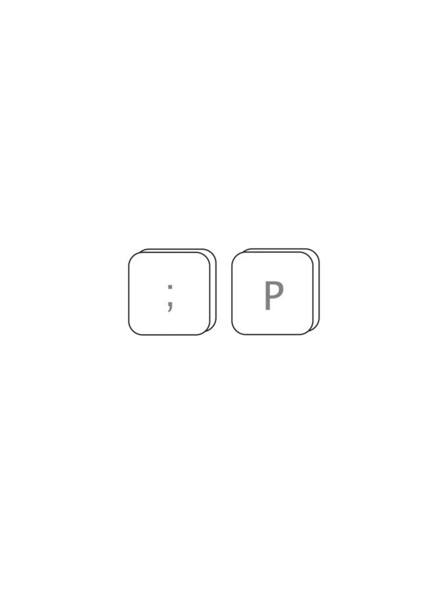 Moonpig Winky Face Keys Personalised Greetings Card