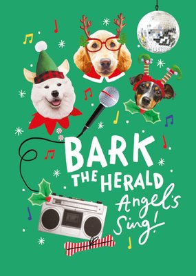 Scribbler Bark The Herald Angels Sing Christmas Card