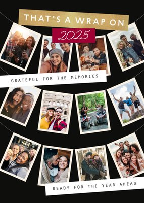 That's A Wrap Photo Upload New Year Card