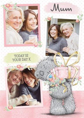 Mother's Day Card - Mum  - tatty teddy - photo upload card