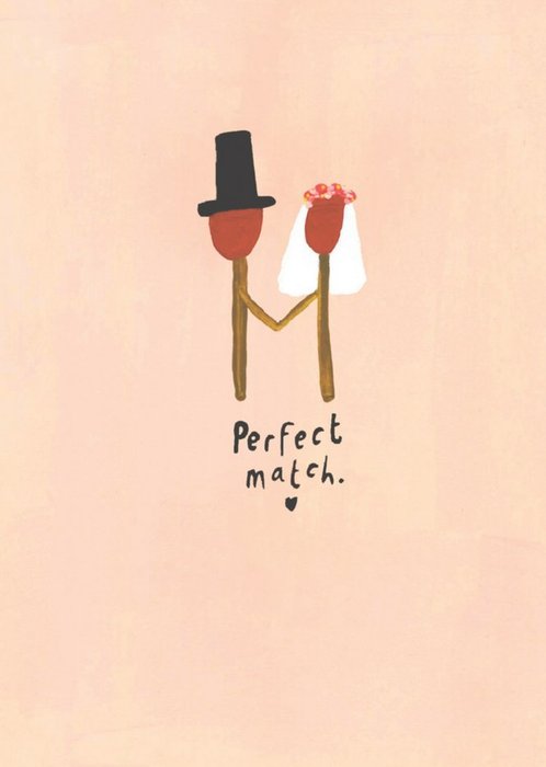 Cute Funny Perfect Match Card