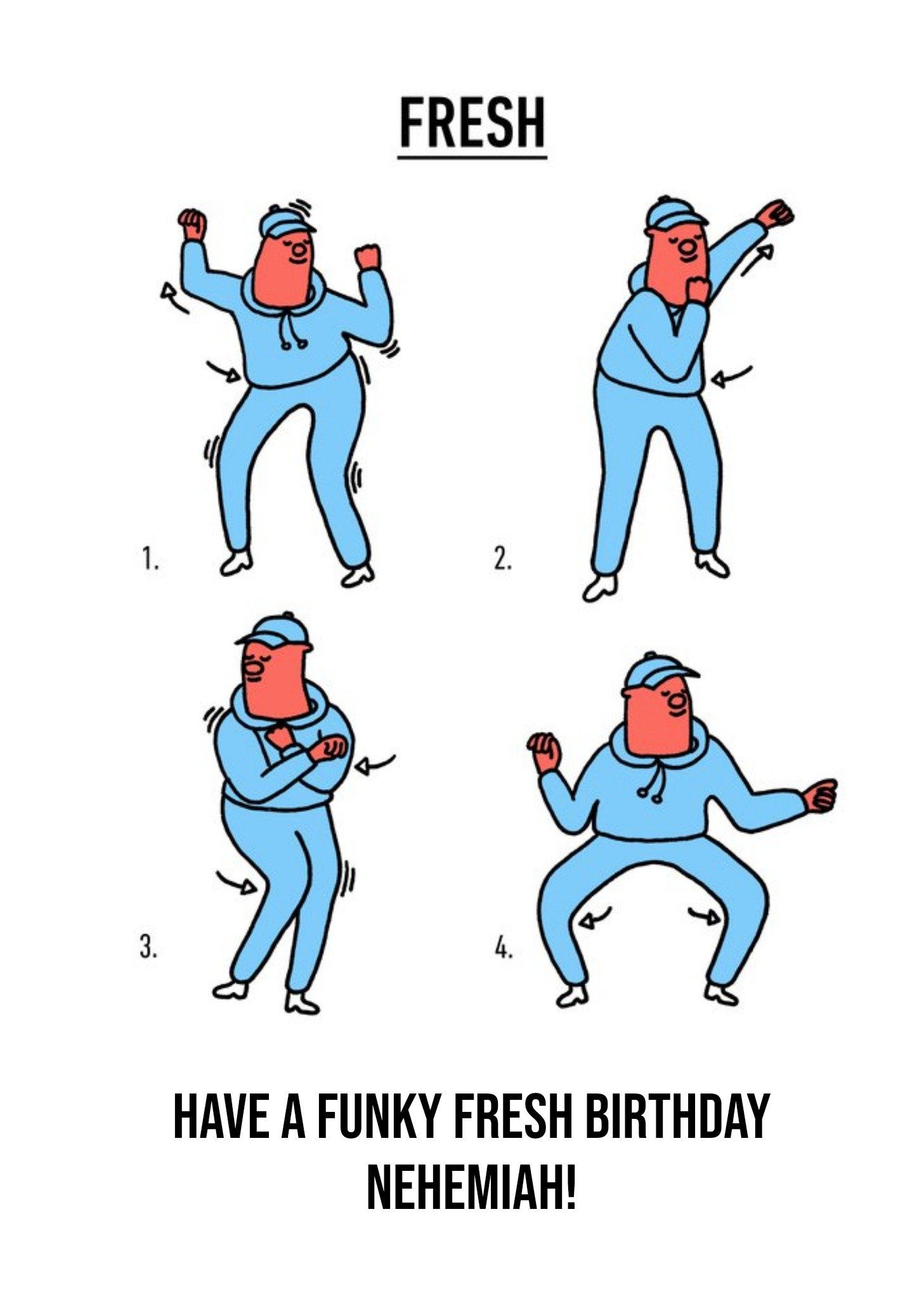 Moonpig Video Game Dance Moves Funky Fresh Birthday Card