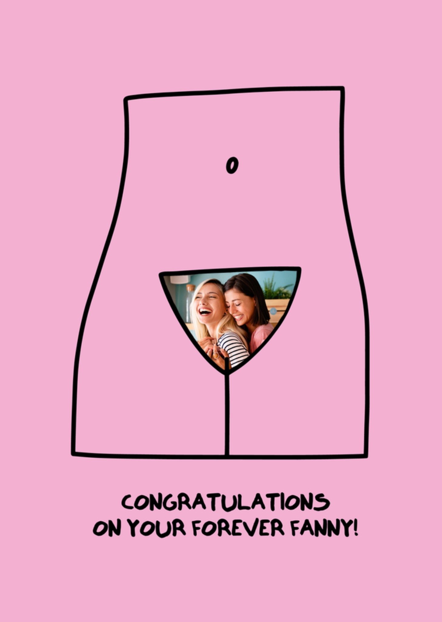 Scribbler Congratulations On Your Forever Fanny Photo Upload Card