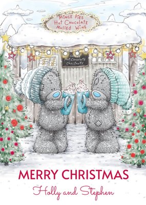 Me To You Tatty Teddy Hot Chocolate Christmas Card