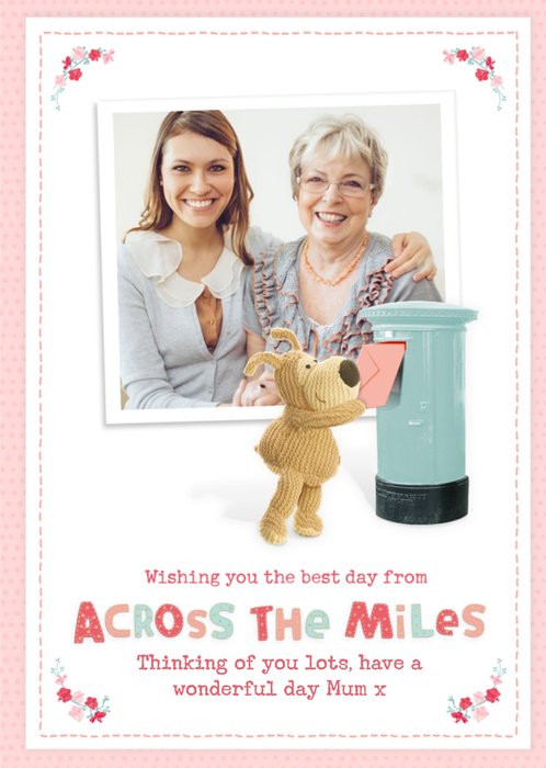 Cute Boofle Across The Miles Photo Upload Mother's Day Card