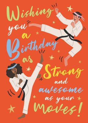 The Studio Collection Wishing You A Birthday As Strong And Awesome As Your Moves Birthday Card