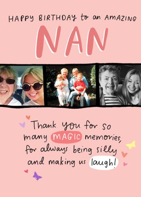 To An Amazing Nan Photo Upload Birthday Card