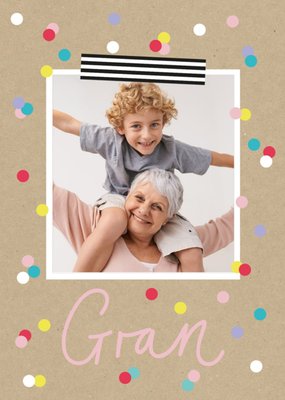 Mother's Day Card - Gran - photo upload card