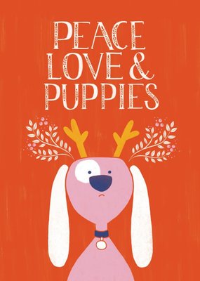 Peace Love Puppies Card