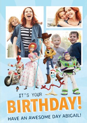 Toy Story 4 - It's You Birthday Photo Upload card