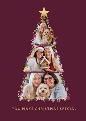 You Make Christmas Special Photo Upload Card