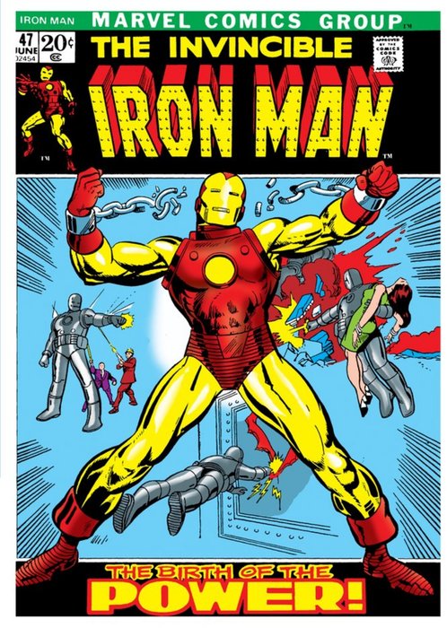 Marvel Comics Iron Man Birthday Card