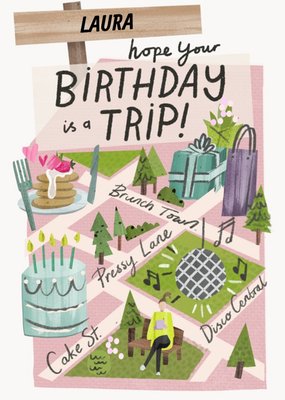 Hope your birthday is a trip card