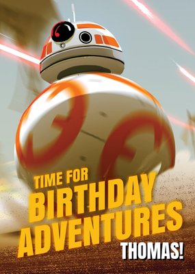 Star Wars BB-8 Birthday Adventures Card