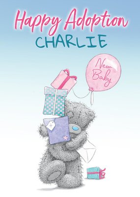 Tatty Teddy Cute Happy Adoption New Baby Card