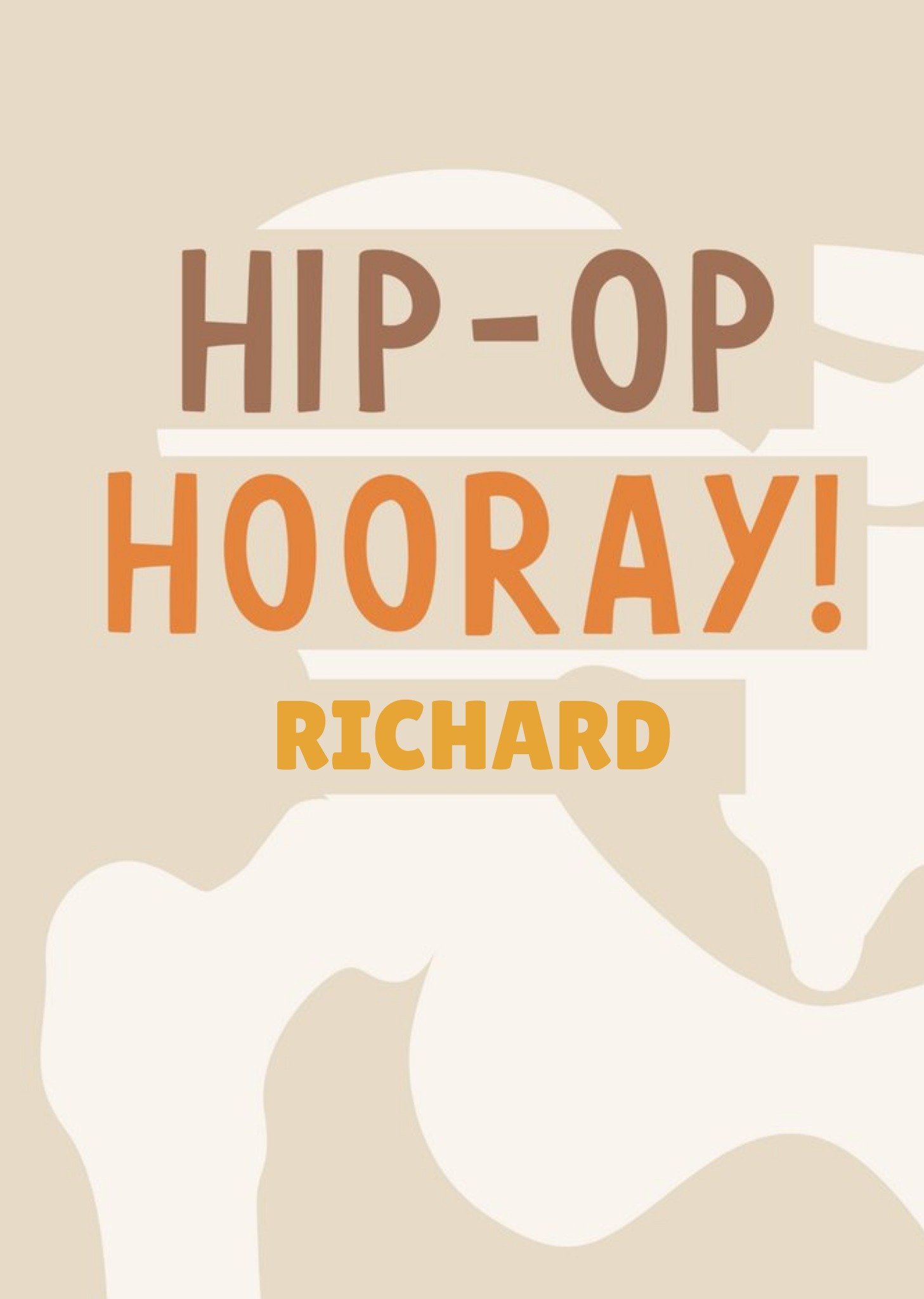Moonpig Hip Op Hooray Get Well Card