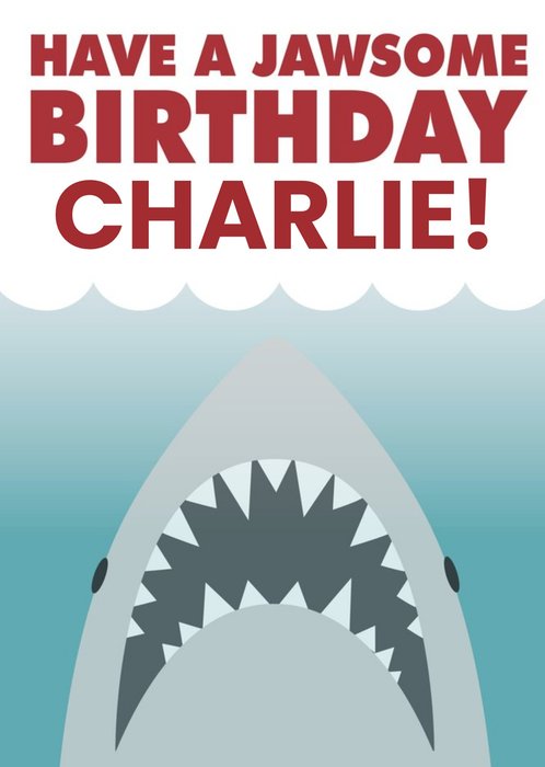 Jaws birthday card - Universal