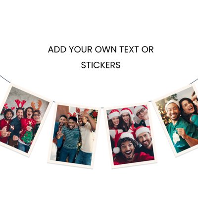 Hanging Panels Create Your Own Design Photo Upload Christmas Card