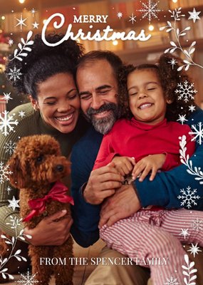 Merry Christmas Photo Upload Postcard