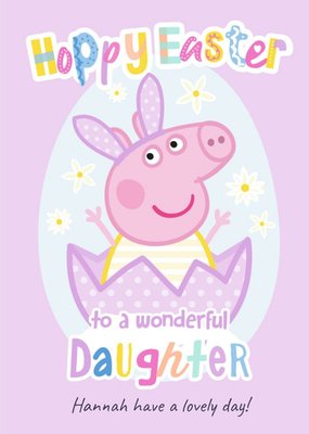 Peppa Pig Hoppy Easter Wonder Daughter Card