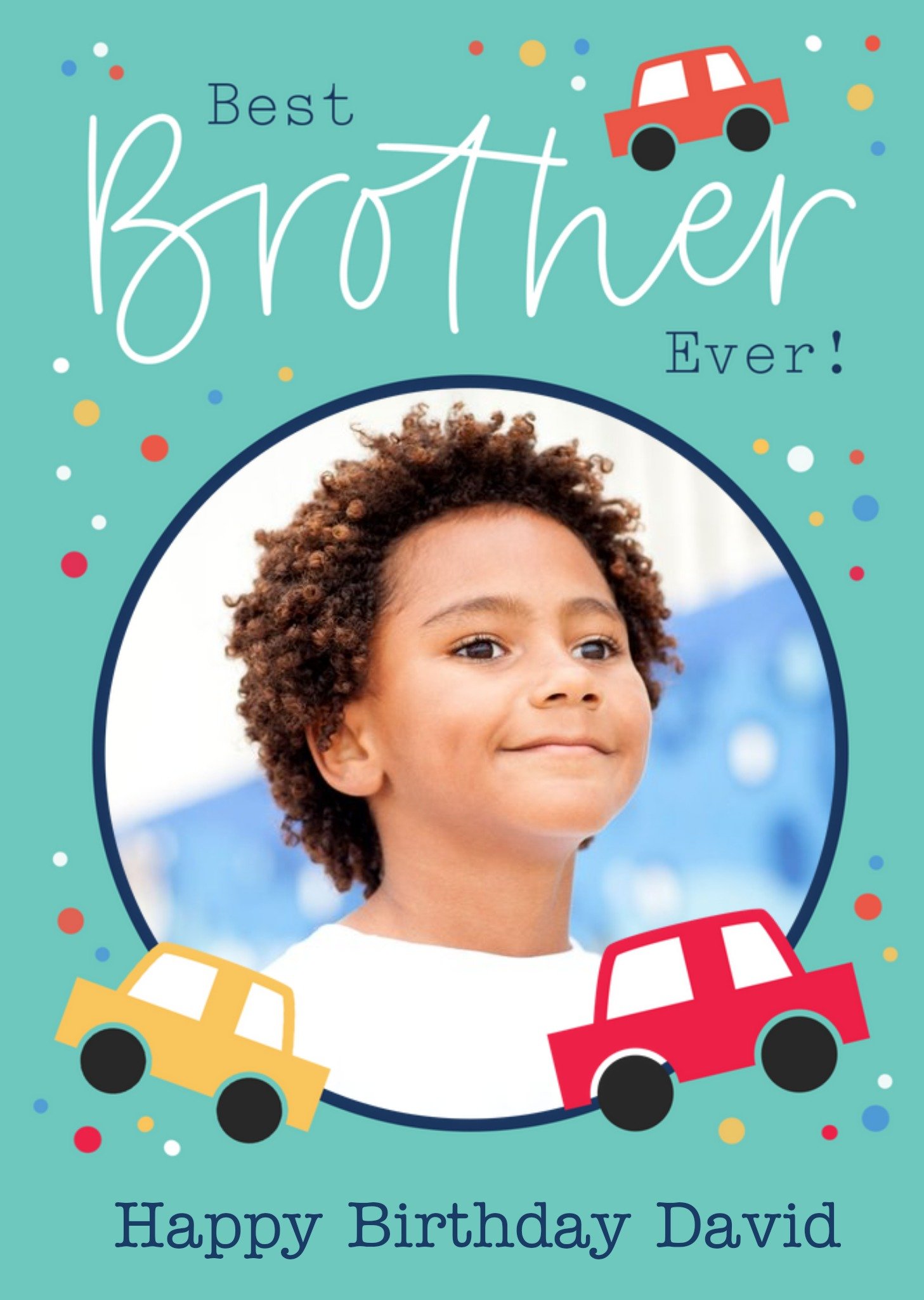 Moonpig Best Brother Ever Photo Upload Birthday Card, Large