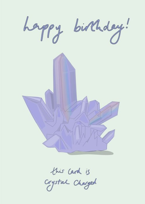 Crystal Charged Birthday Card