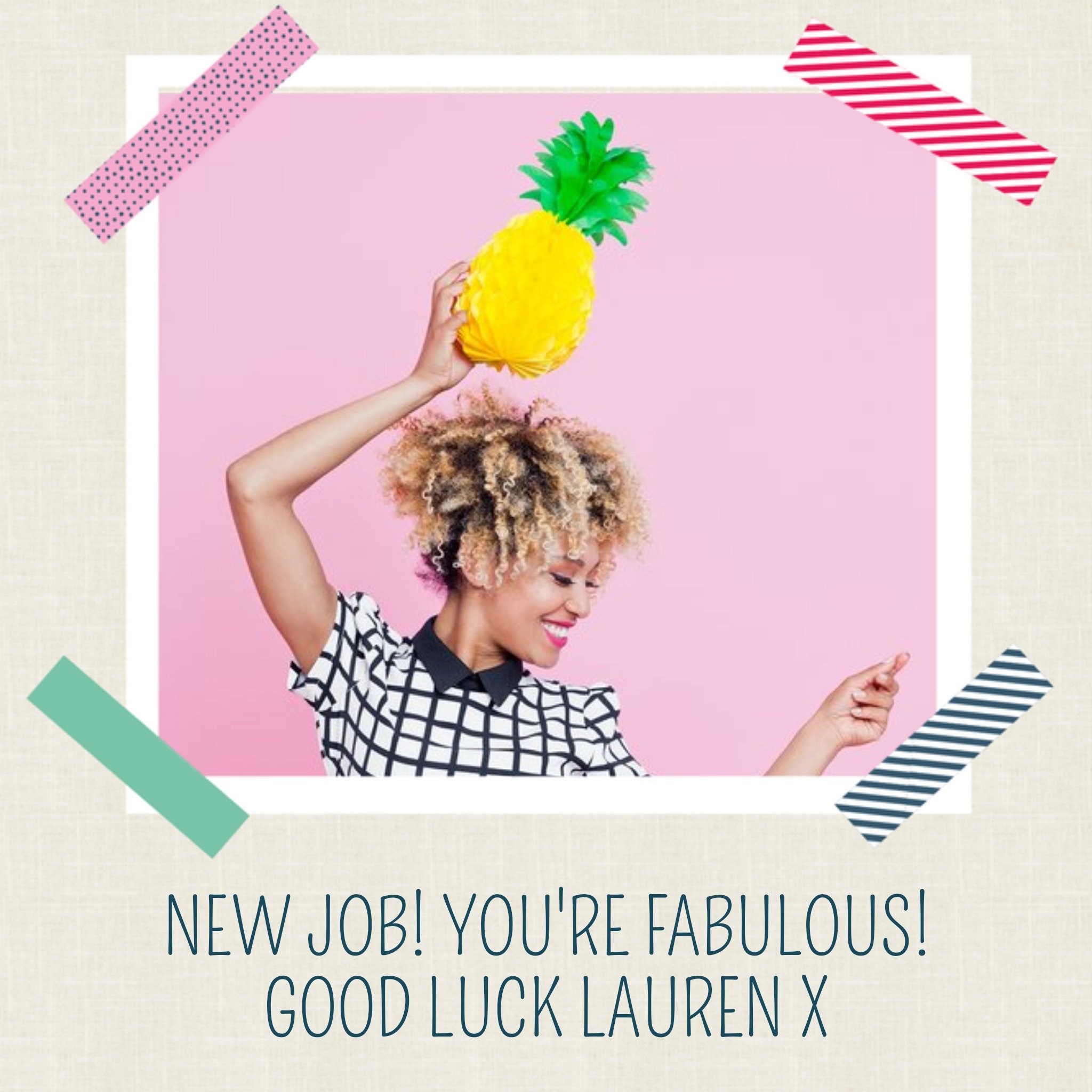 Moonpig Good Luck Photo Upload Card