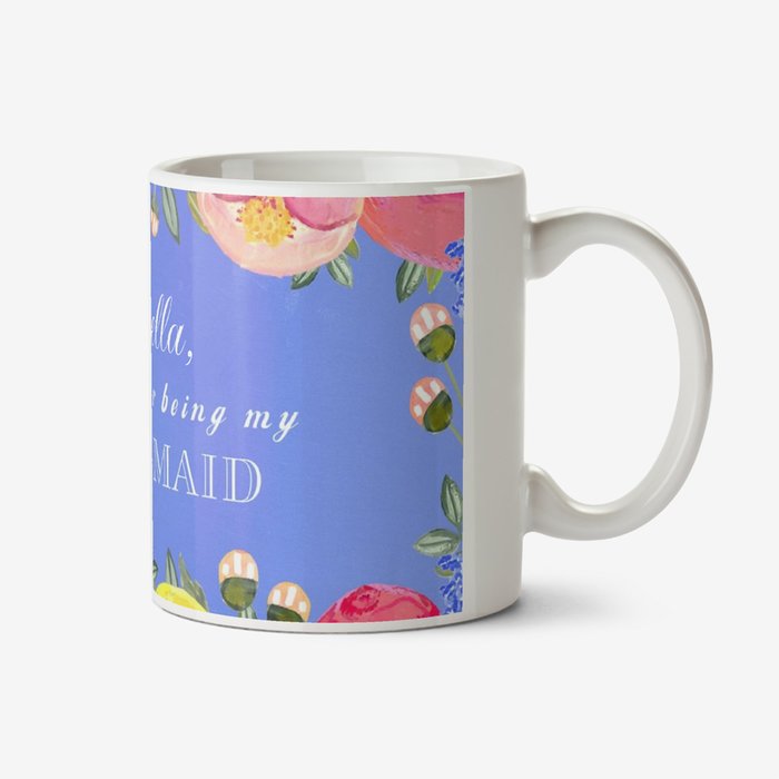 Wedding Bridesmaid Thank You Personalised Mug