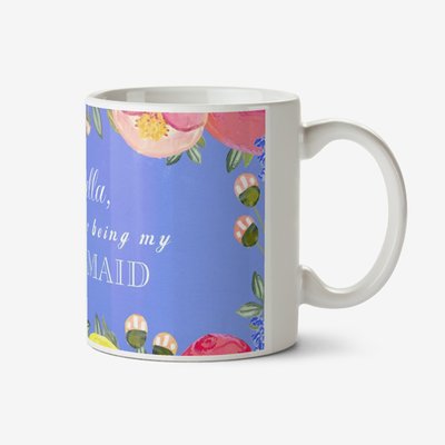 Wedding Bridesmaid Thank You Personalised Mug