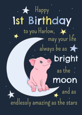 Happy 1st Birthday Card