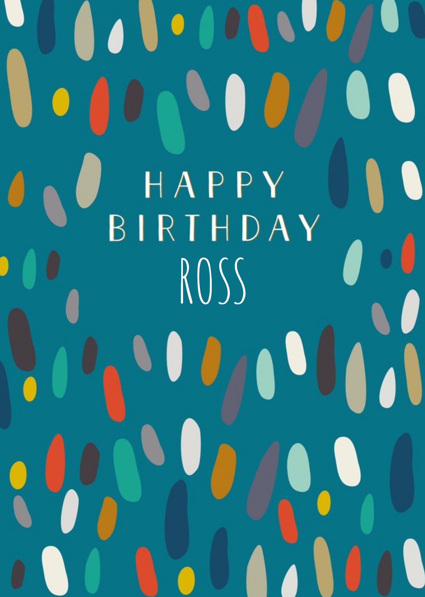 Moonpig Glow Collection Patterned Birthday Card