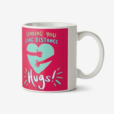 Sending Long Distance Hugs Heart Mug