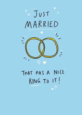 Hallmark Just Married That Has A Nice Ring To It Illustrated Card